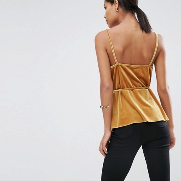 ASOS velvet wrap tank top - Picture 2 of 7